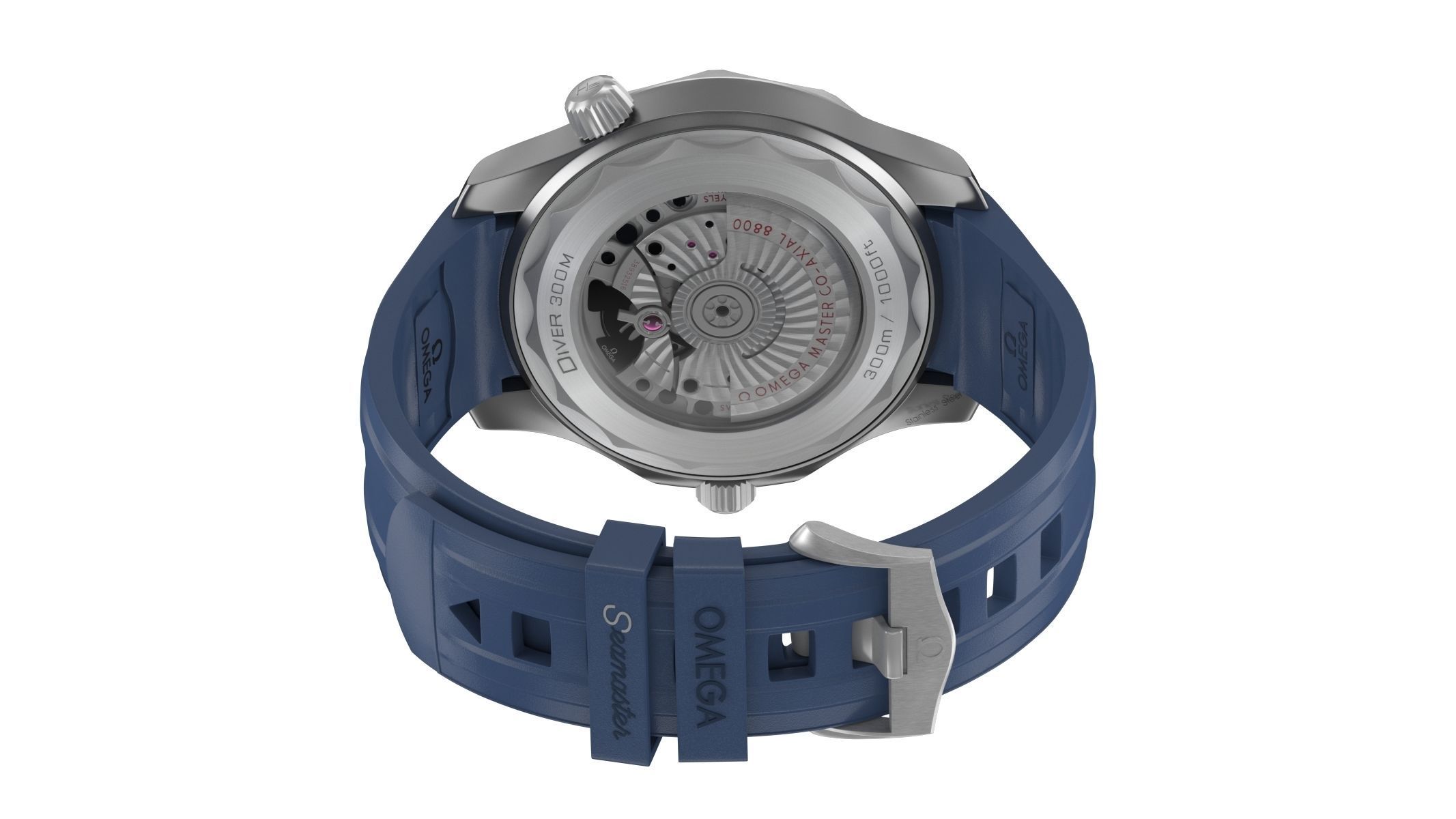 Omega Seamaster Diver Blue 3D model_8