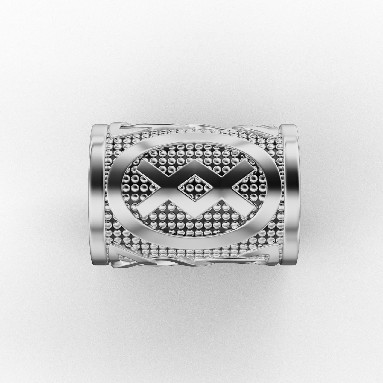 Rune Charm  Ingwaz 3D print model_8