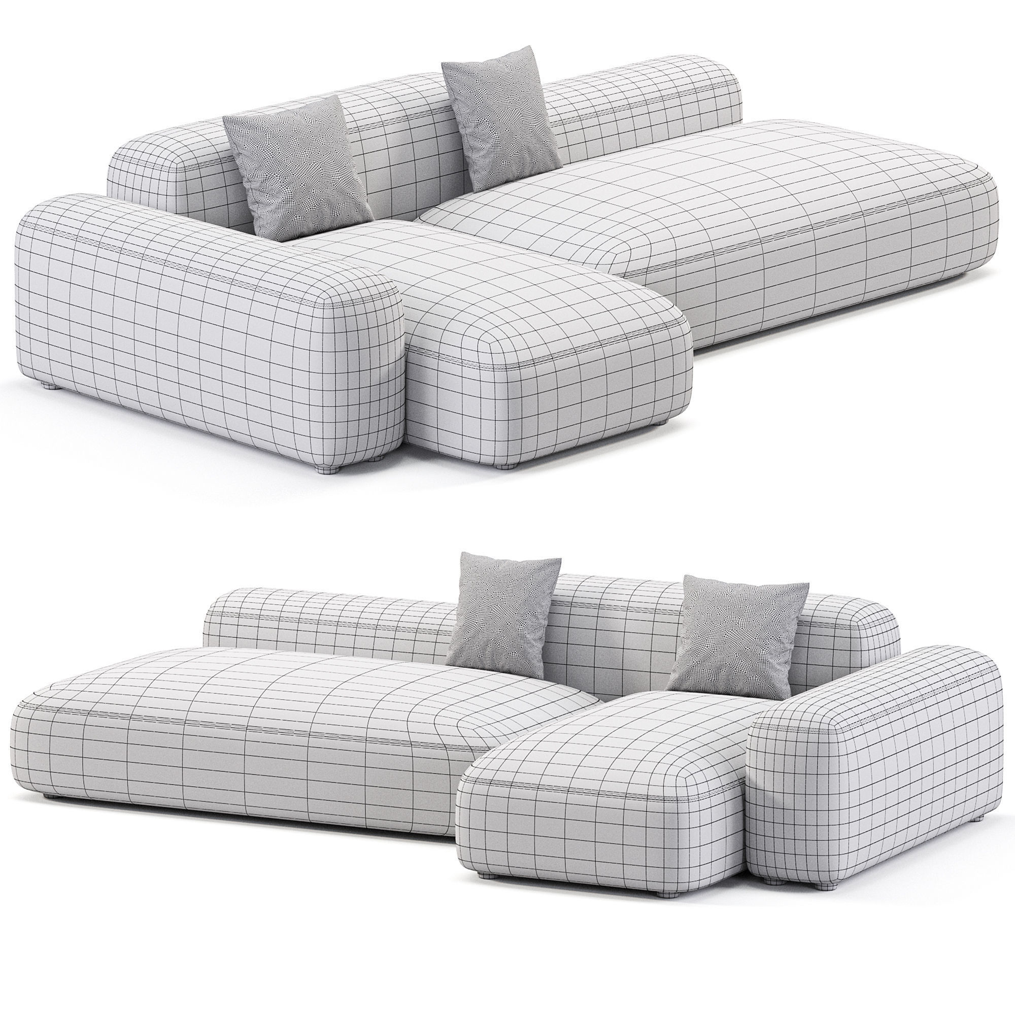 BUBBLE Sofa By Formmebel 3D model_5