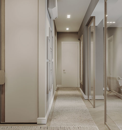 Japandi House Interior  3D model 4