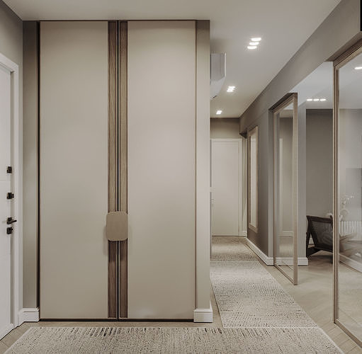 Japandi House Interior  3D model 3