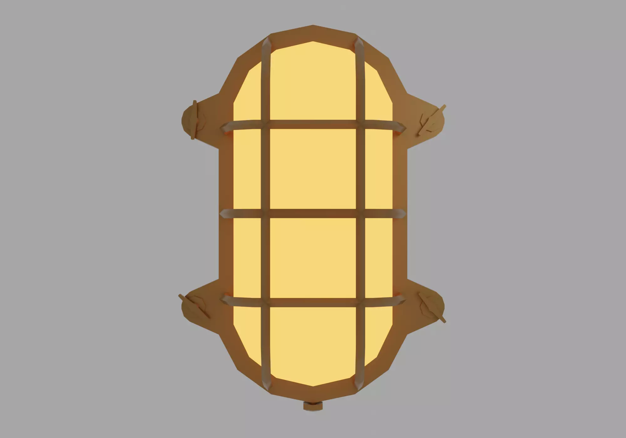 Boat lamp Low-poly 3D model