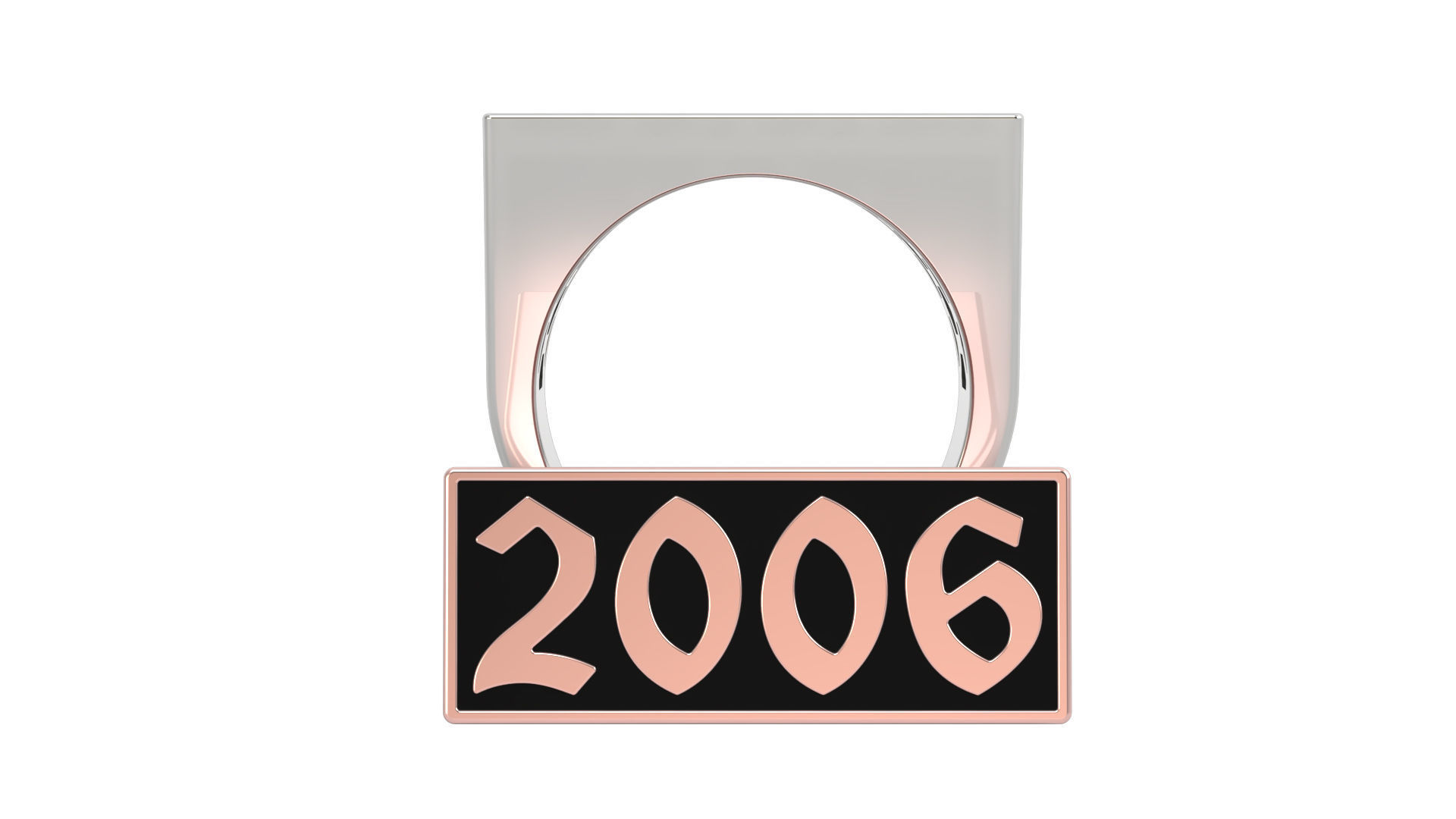 2006 Ring Set with and without gallery Size 5 - 9 US 3D print model_5
