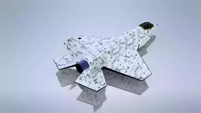 Fighter Jet with digital camo