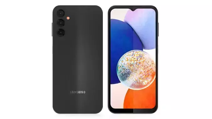 Samsung galaxy A14 Black 3D model
