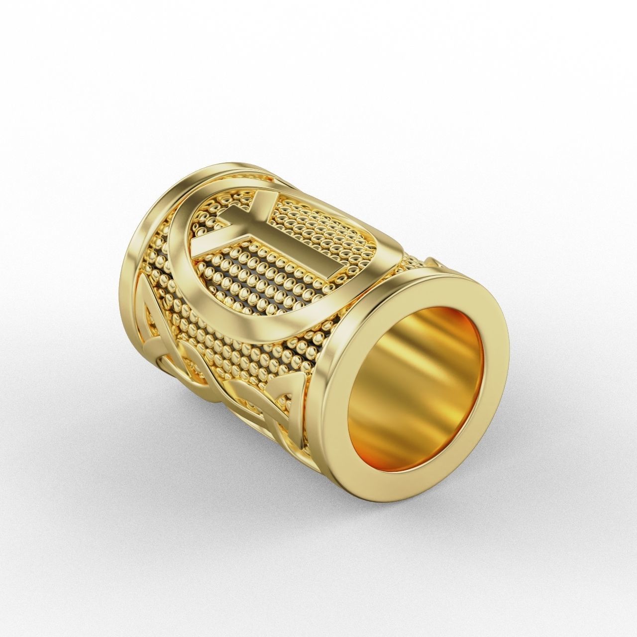 Rune Charm Aelghiz 3D print model_3