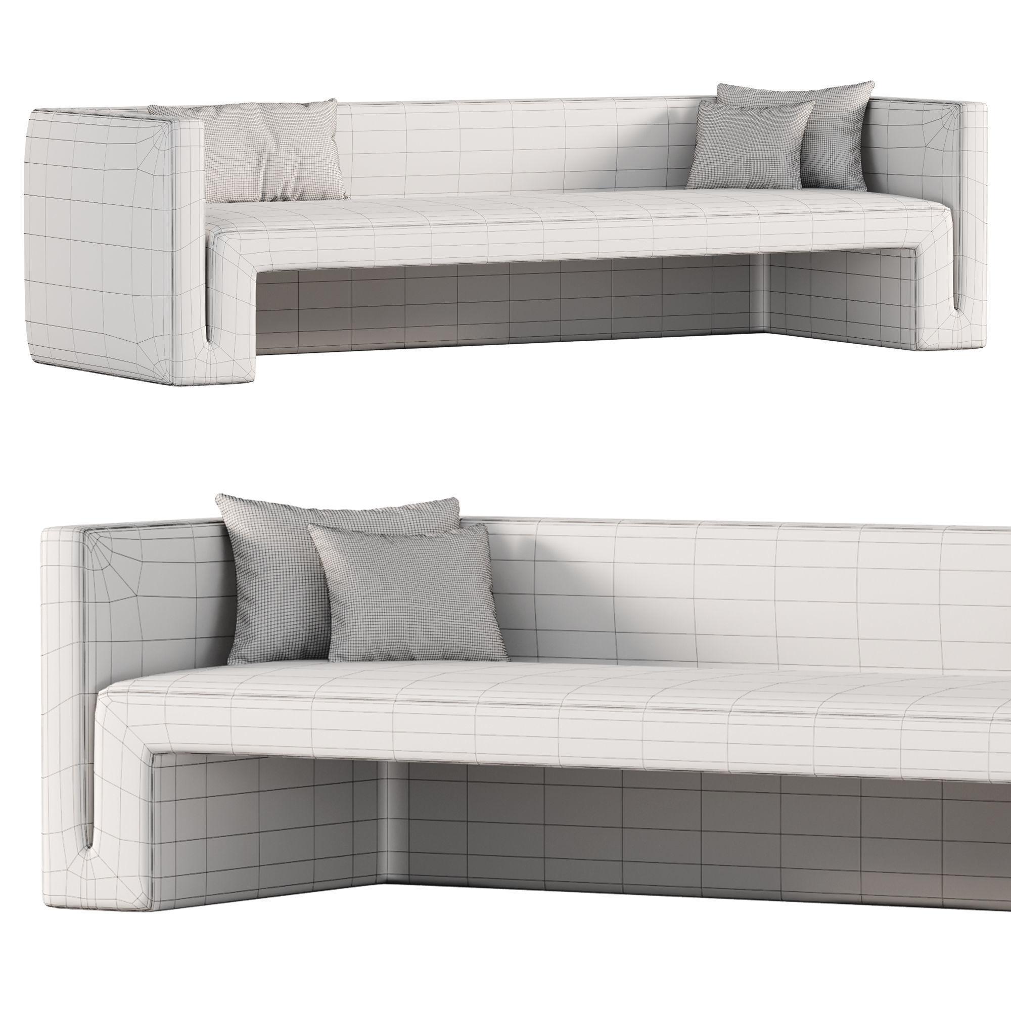 Matra Sofa By cb2 3D model_4