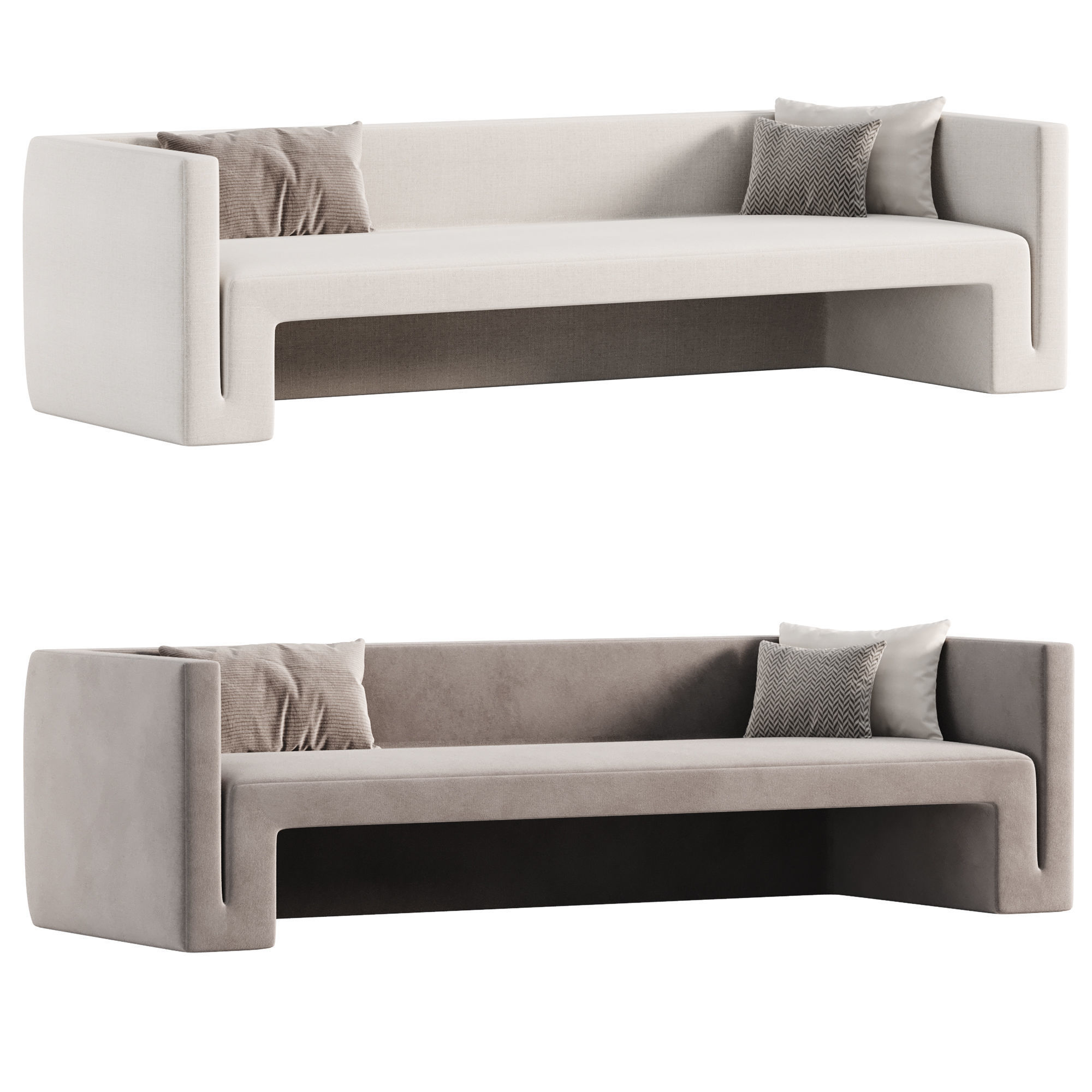 Matra Sofa By cb2 3D model_2