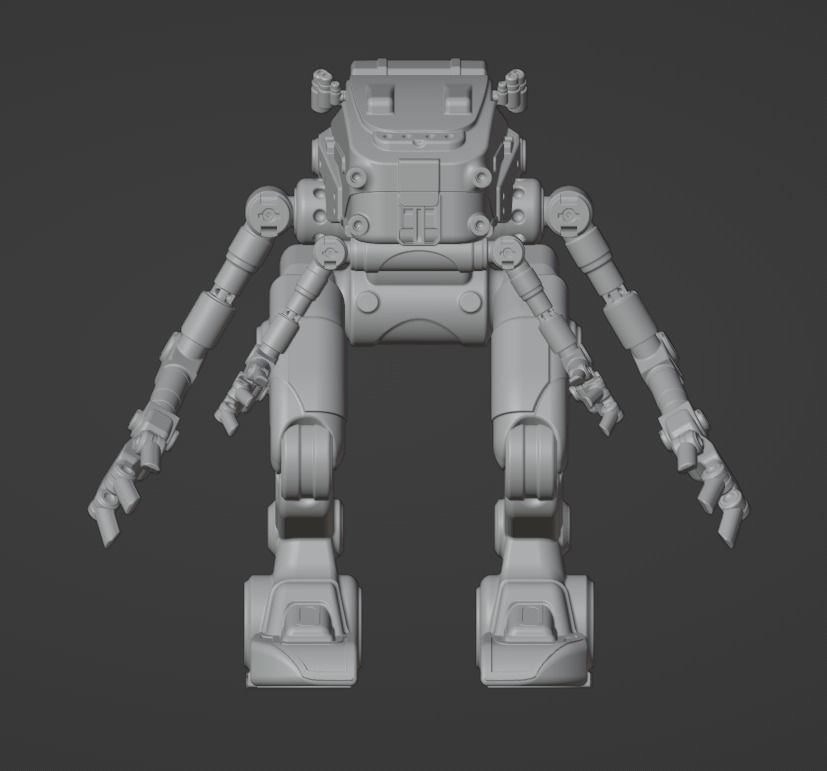 Robot Tank  3D print model_11