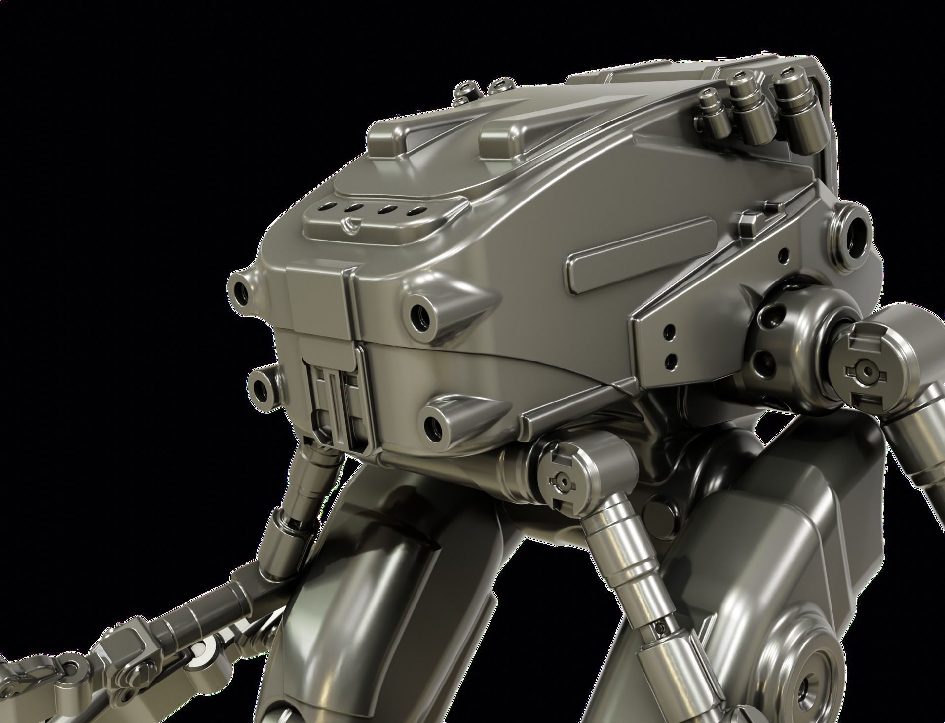 Robot Tank  3D print model_8