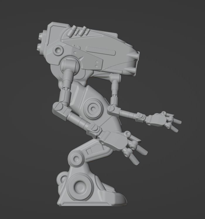 Robot Tank  3D print model_10