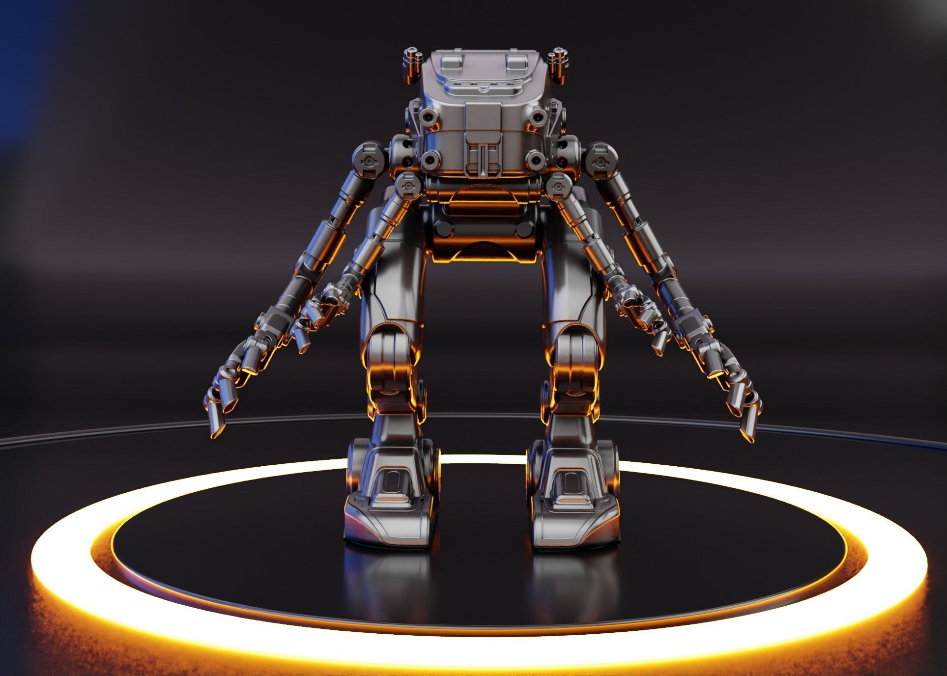 Robot Tank  3D print model_6