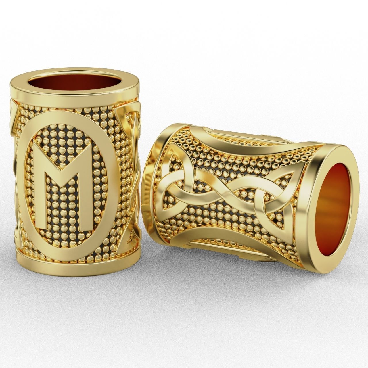 Rune Charm Ehwaz 3D print model_1