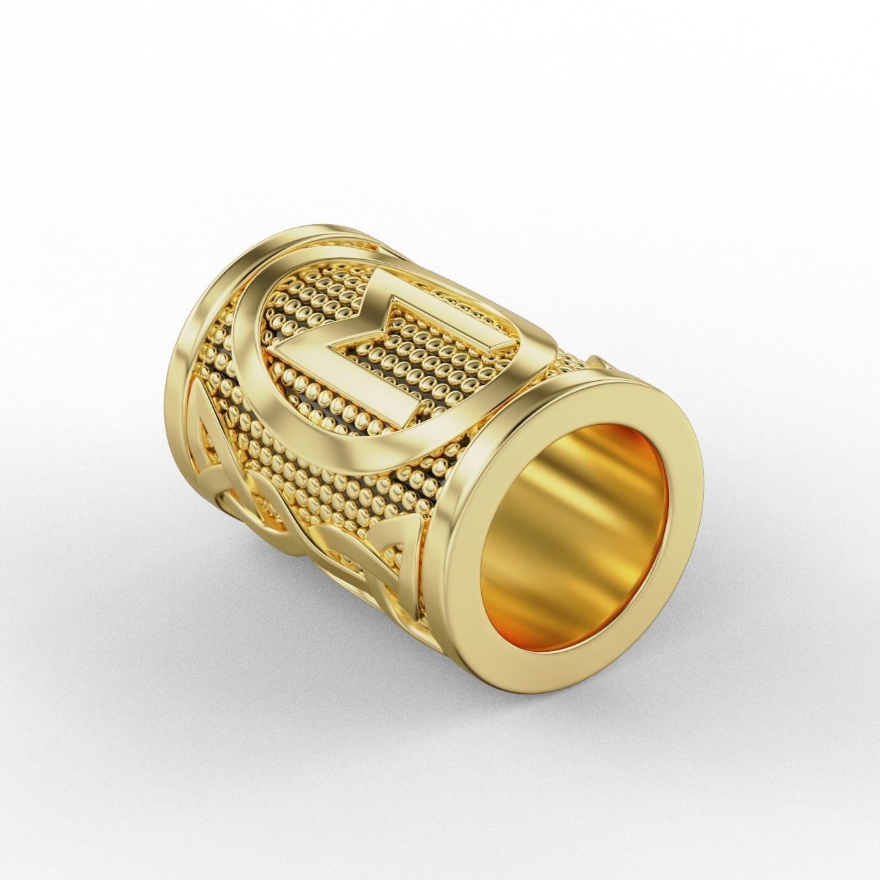 Rune Charm Ehwaz 3D print model_3