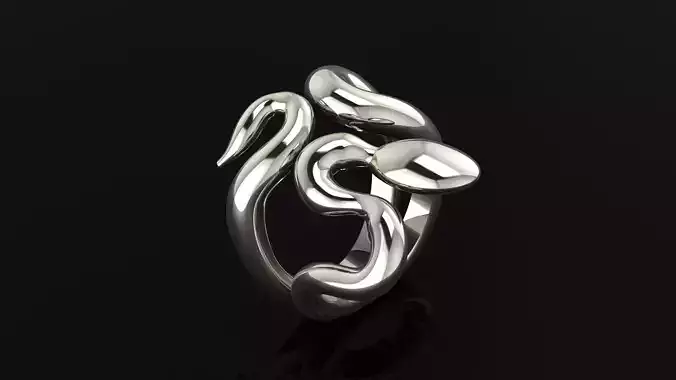 Mattioli the queen of desert snake ring