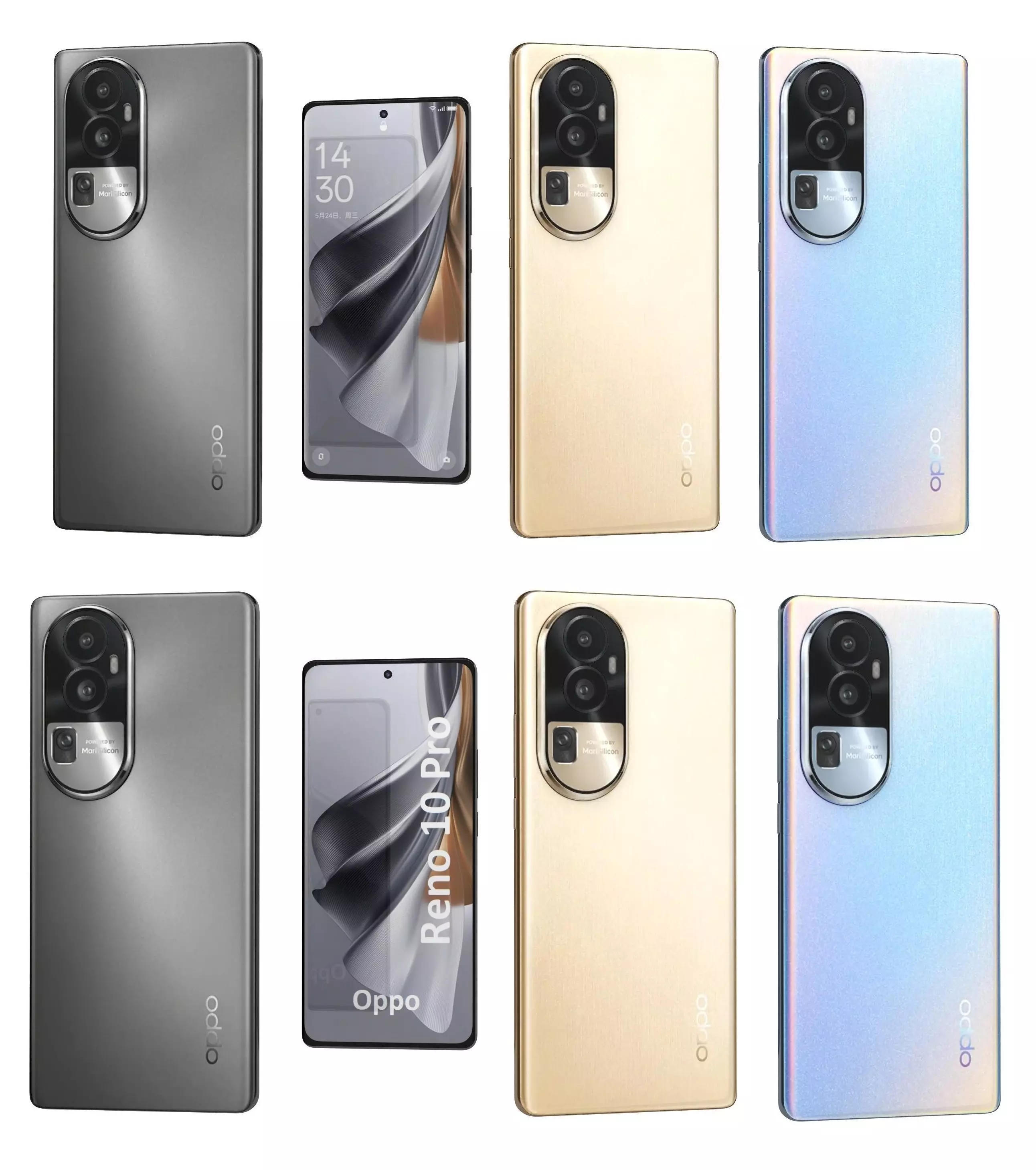 Oppo Reno 10 And Pro 3D model_0