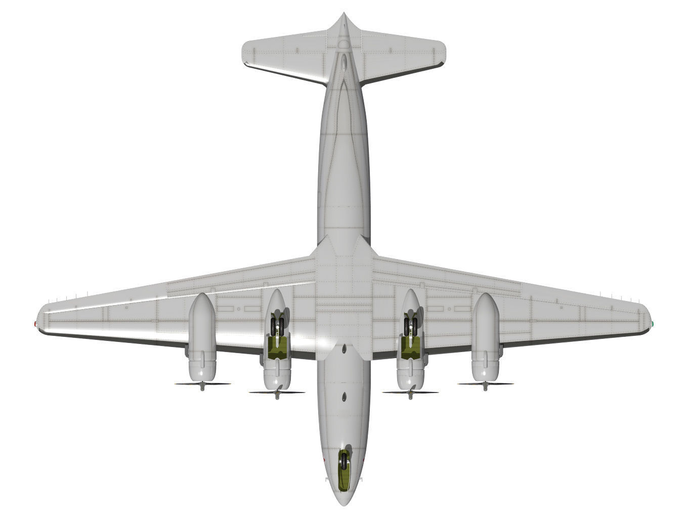 Douglas DC-4 3D model_12