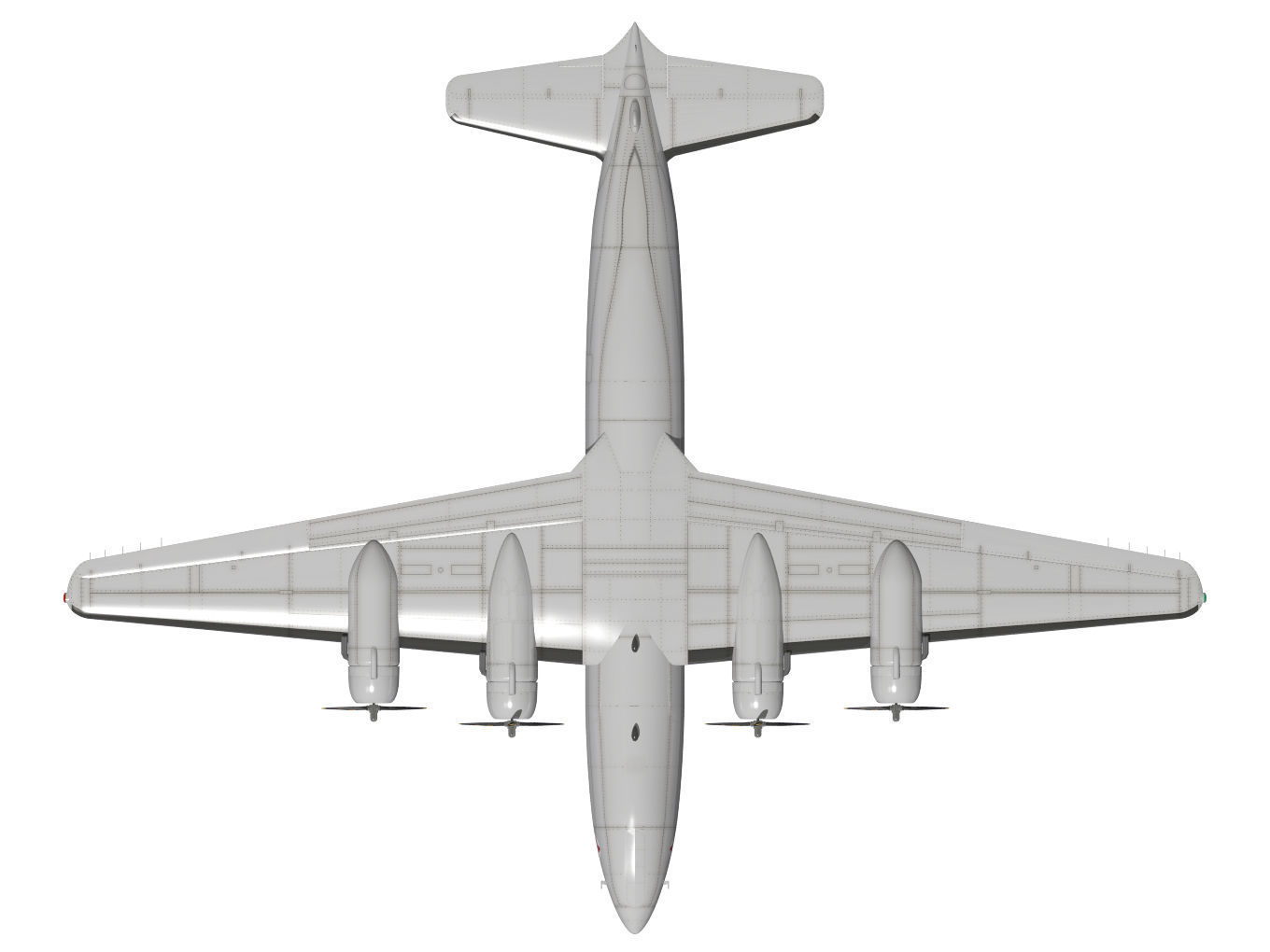 Douglas DC-4 3D model_11