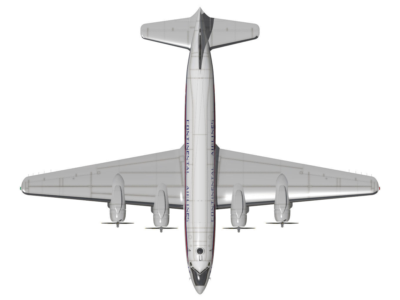 Douglas DC-4 3D model_10
