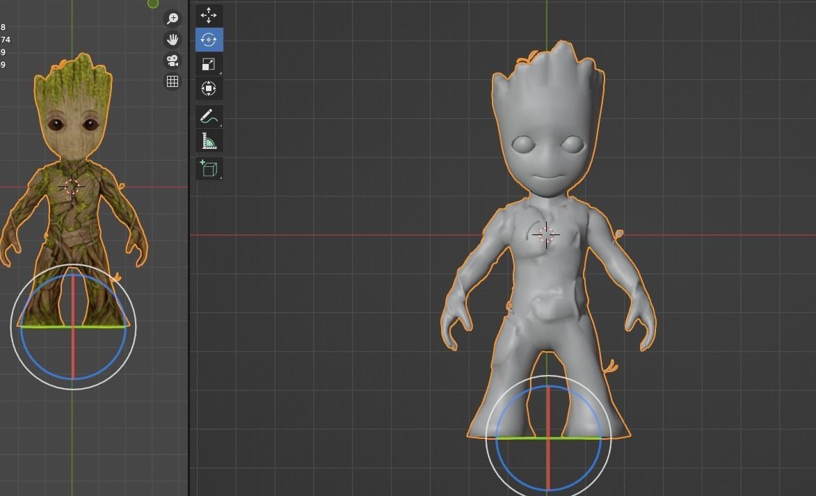 Baby Groot 3D model_1
