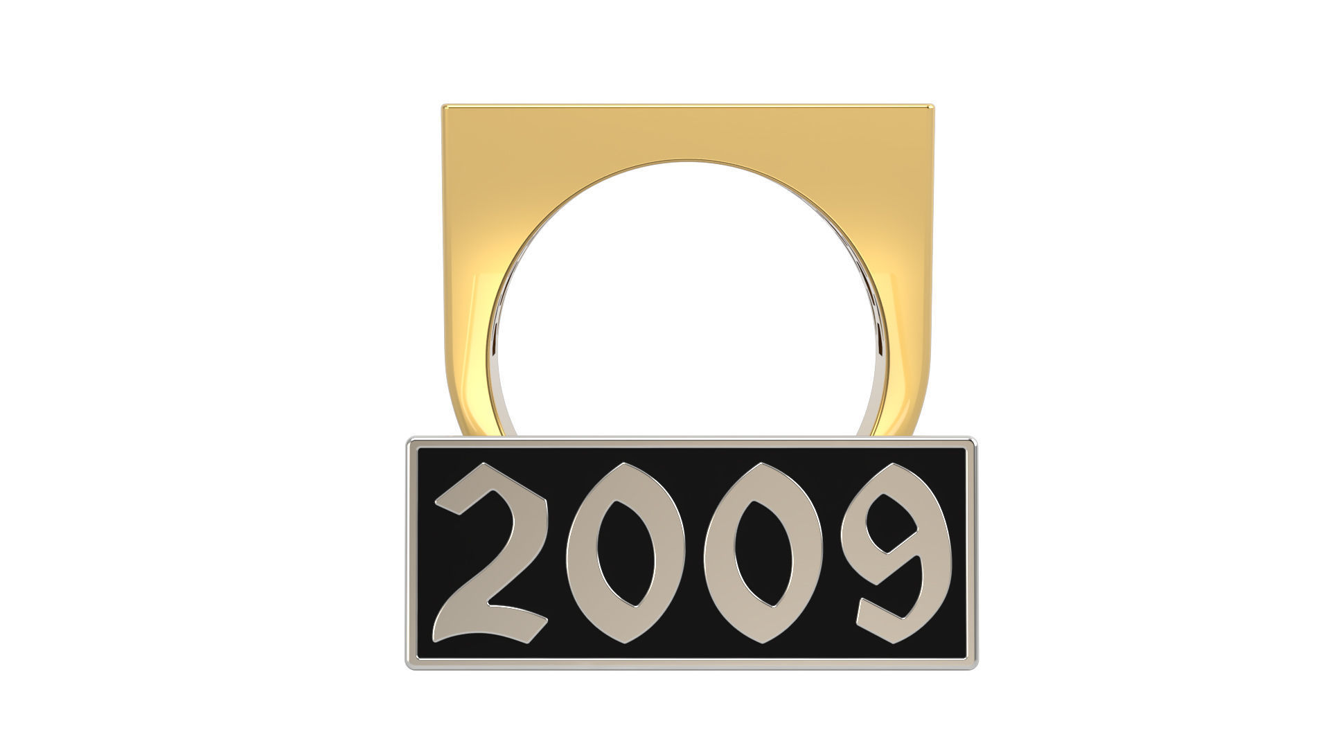 2009 Ring Set with and without gallery Size 5 - 9 US 3D print model_3