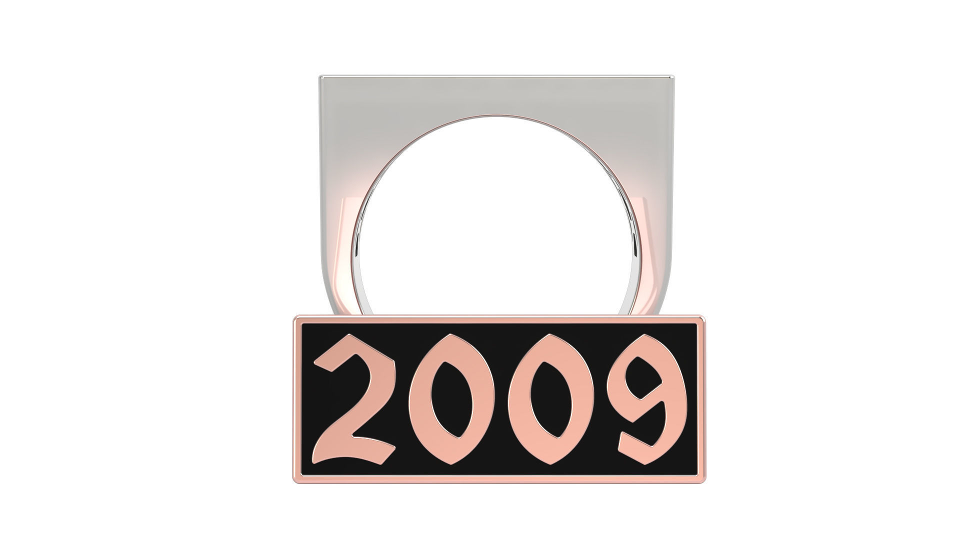 2009 Ring Set with and without gallery Size 5 - 9 US 3D print model_5