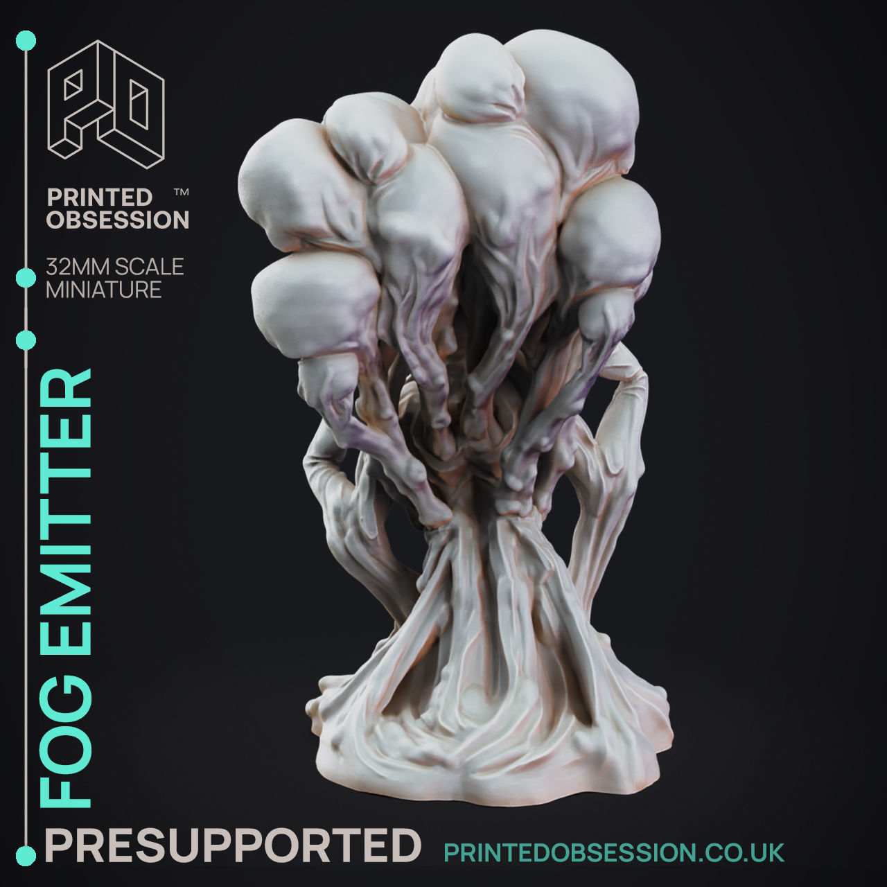 Fog Emitter - 3D Printable TTRPG - PRESUPPORTED - 32mm Scale 3D print model_4