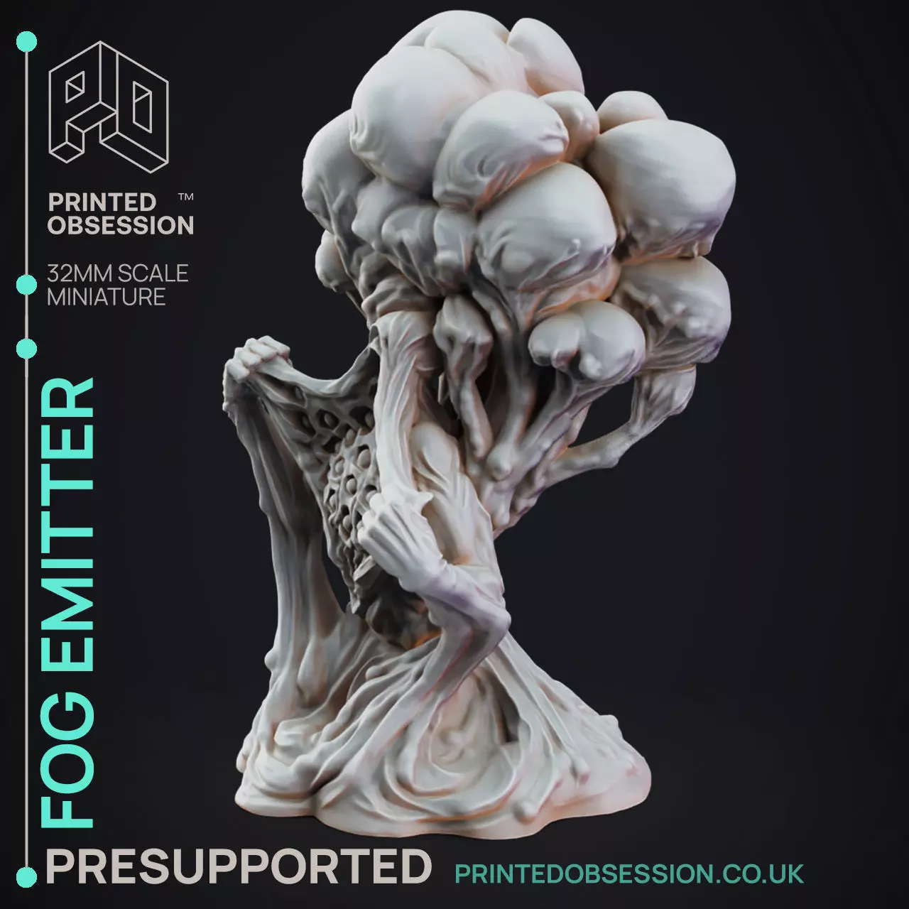 Fog Emitter - 3D Printable TTRPG - PRESUPPORTED - 32mm Scale 3D print model_0