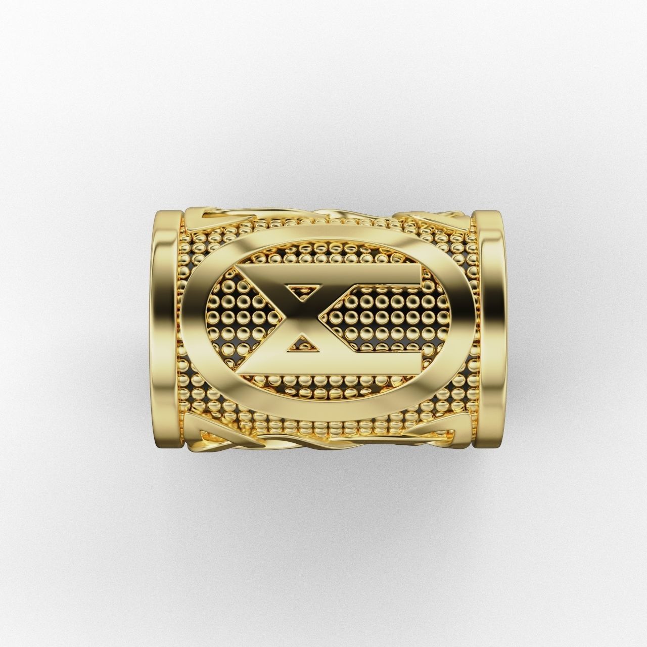 Rune Charm Mannaz 3D print model_8