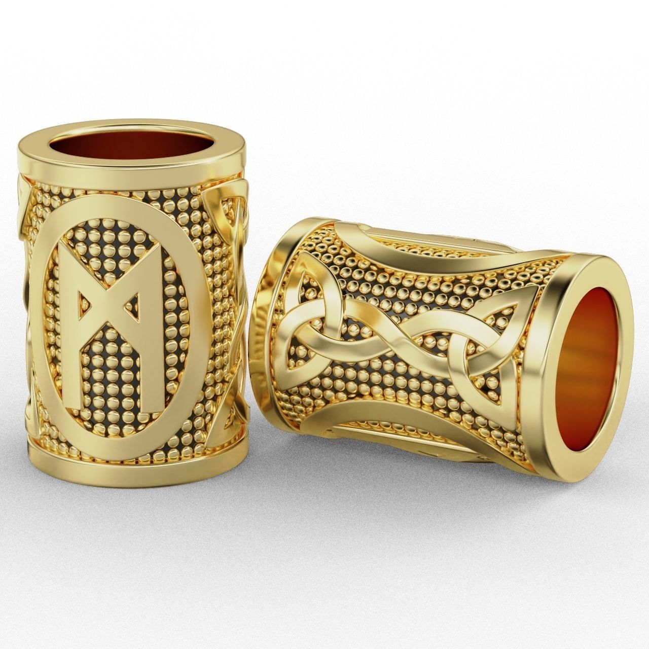 Rune Charm Mannaz 3D print model_2