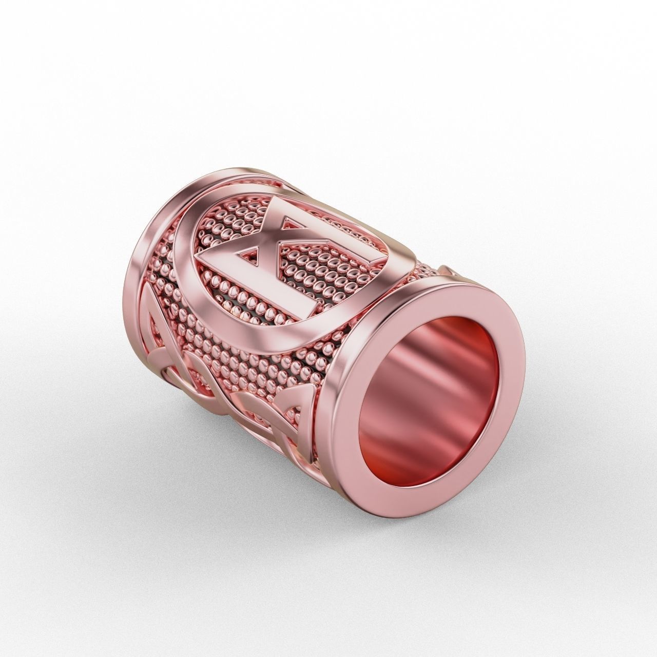 Rune Charm Mannaz 3D print model_4