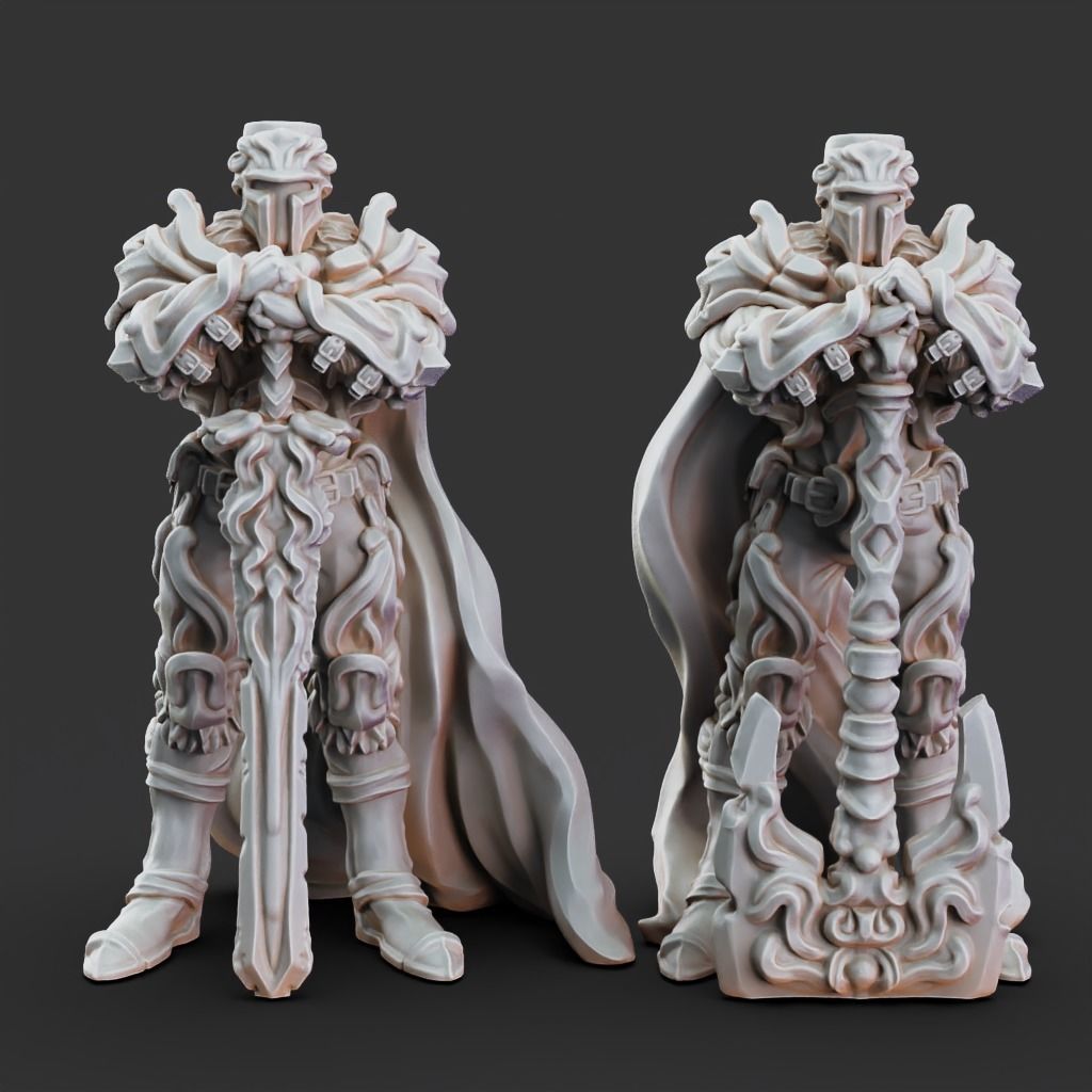 Twin Guard - 3D Printable TTRPG - PRESUPPORTED - 32mm Scale 3D model 3D ...