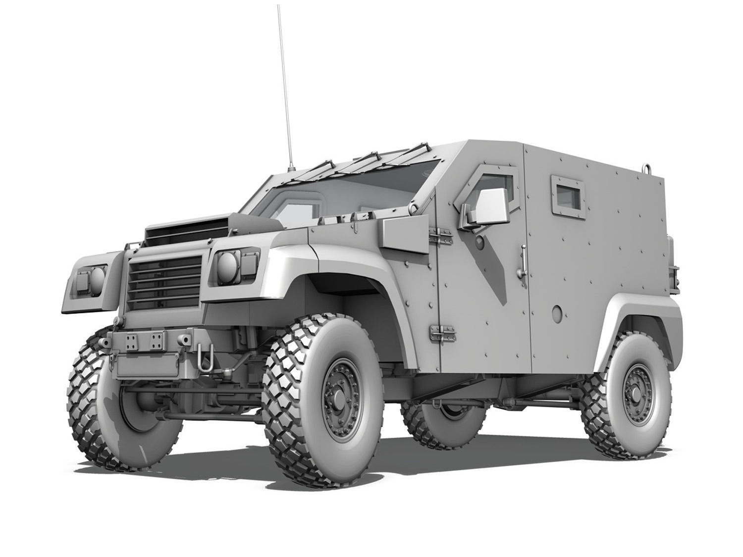 Auverland Panhard PVP - Army 3D model_1