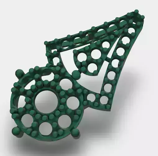 Classic Diamond Pendant 3D model  3D print model