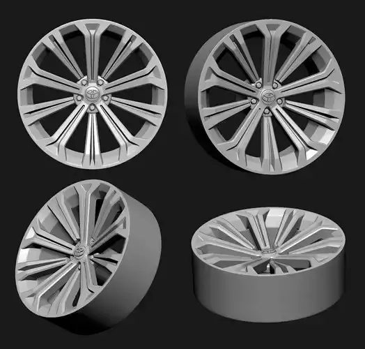 WHEEL TOYOTA COROLLA 3D print model