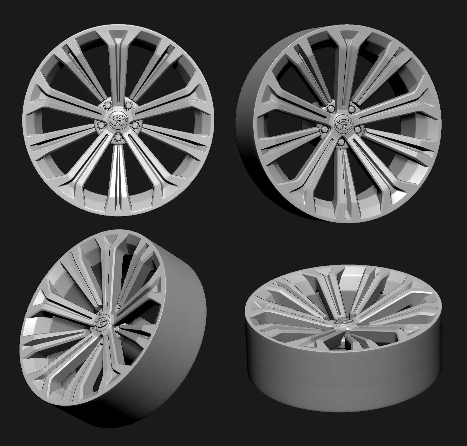 WHEEL TOYOTA COROLLA 3D print model_0