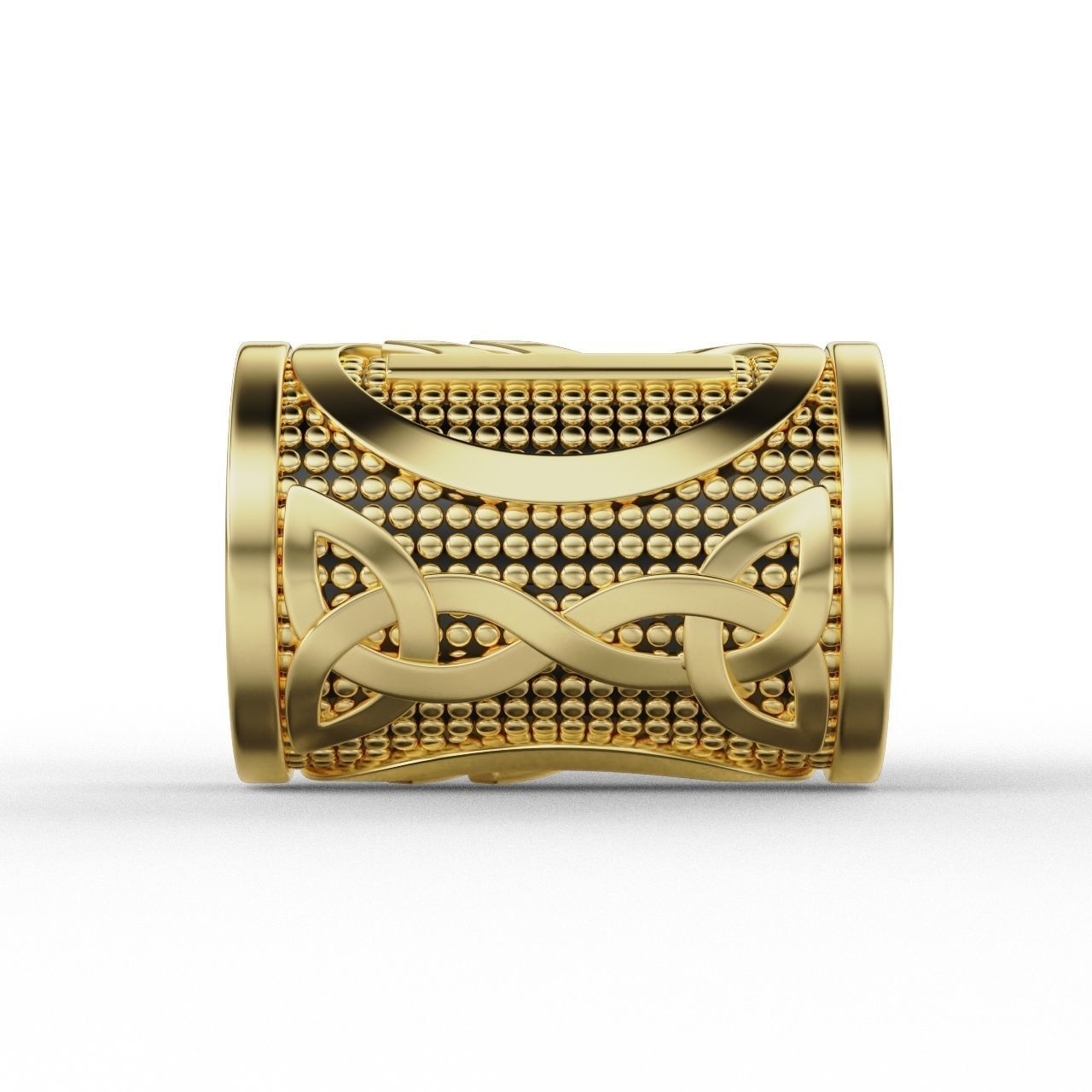 Rune Charm Fehu 3D print model_9