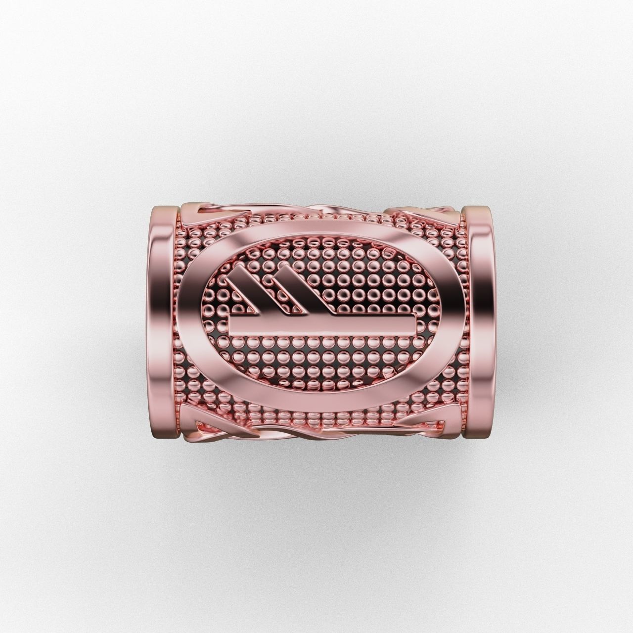 Rune Charm Fehu 3D print model_7