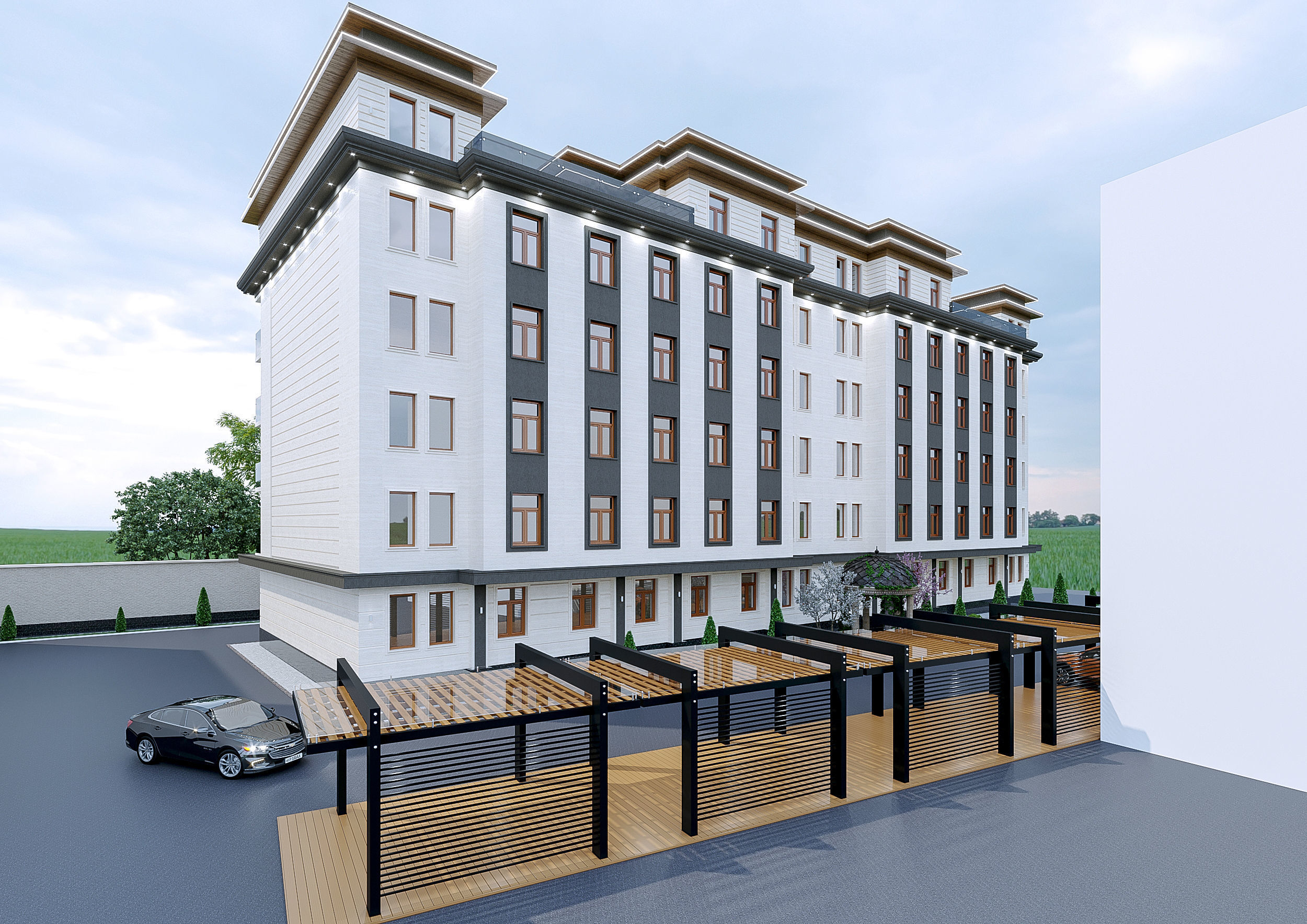 Classic building exterior 3D model_2