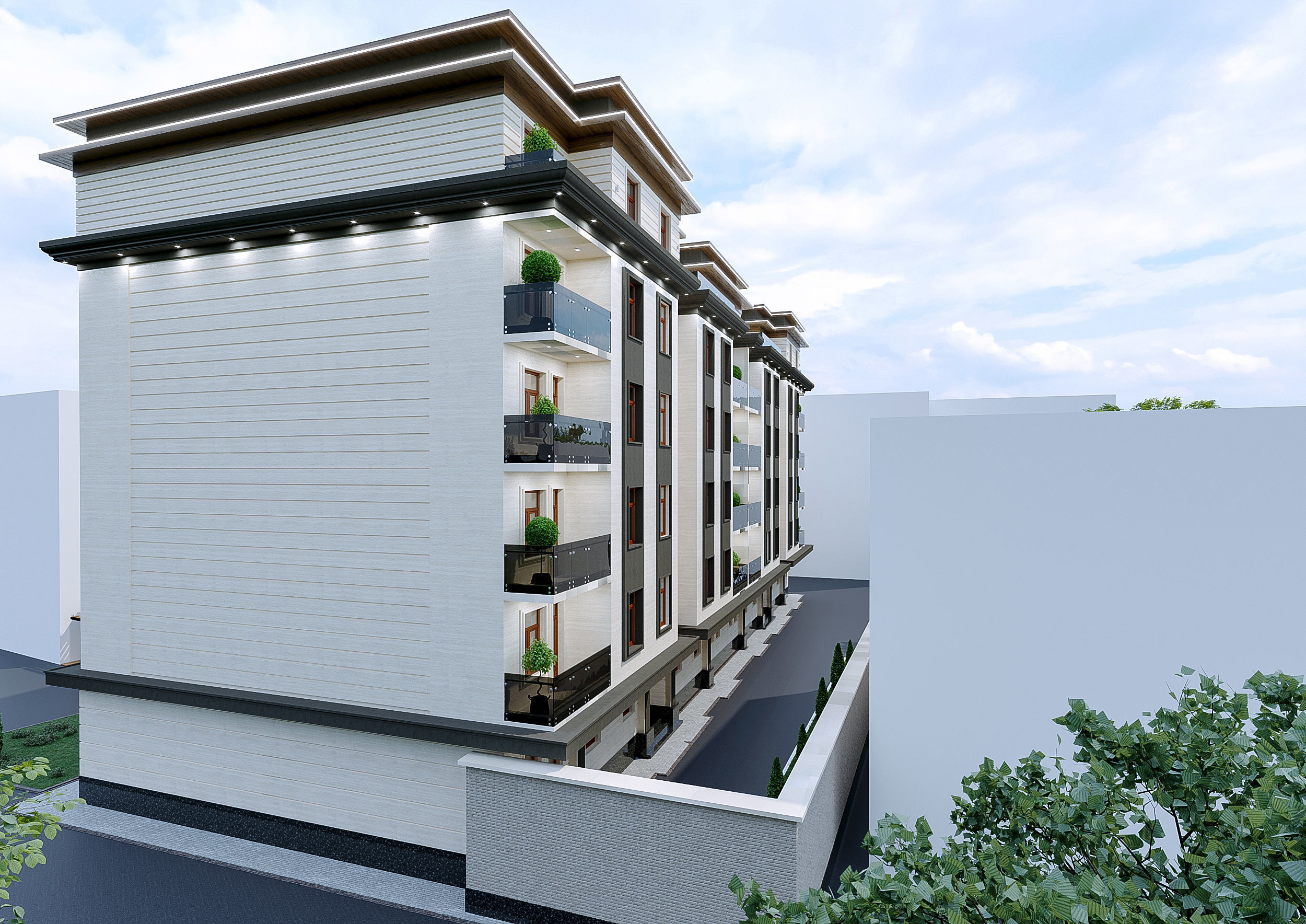 Classic building exterior 3D model_1