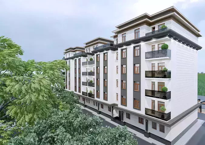Classic building exterior 3D model