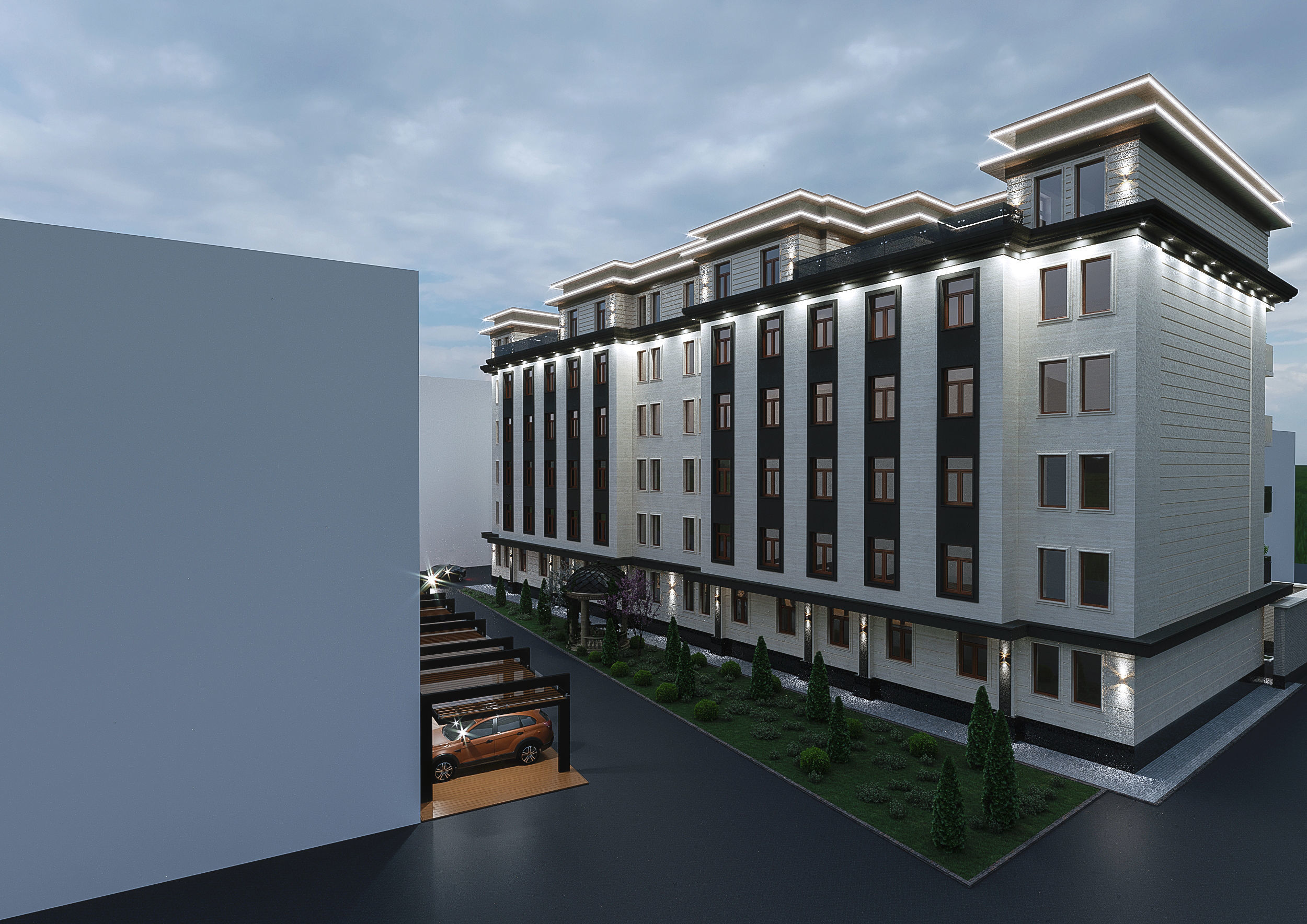 Classic building exterior 3D model_7