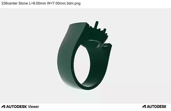 Men Ring with Oval Stone