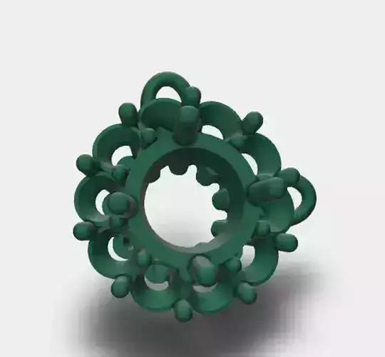 Multiple diamond pendant 3D design 3D print model