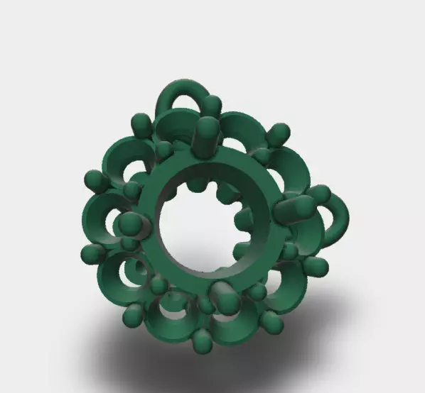 Multiple diamond pendant 3D design 3D print model_0