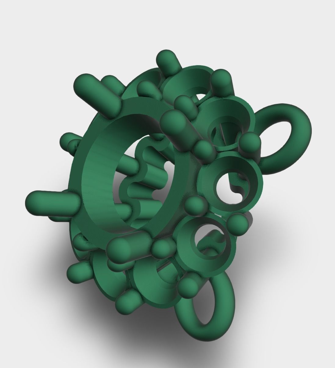 Multiple diamond pendant 3D design 3D print model_2