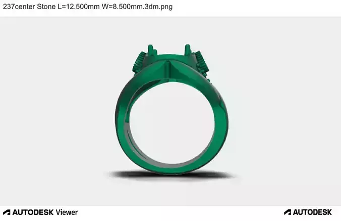 Men Ring with Oval Stone