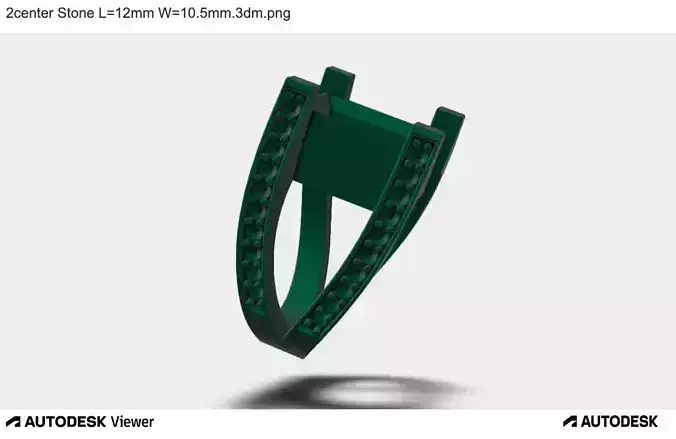 Men Ring with Emerald Cut Stone