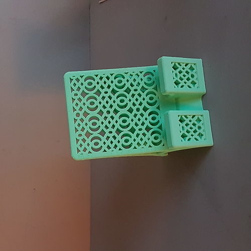 PHONE STAND WITH SPEAKER EFFECT PRINT IN PLACE 3D print model