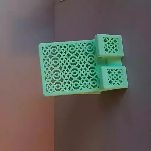 PHONE STAND WITH SPEAKER EFFECT PRINT IN PLACE 3D print model